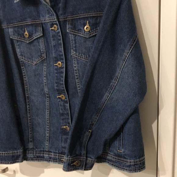 4-Pocket Dark Denim Long Sleeve Jacket - Picture 2 of 7